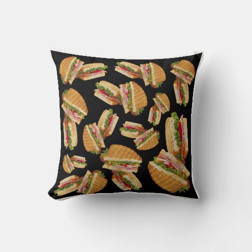 Clubhouse pattern throw pillow