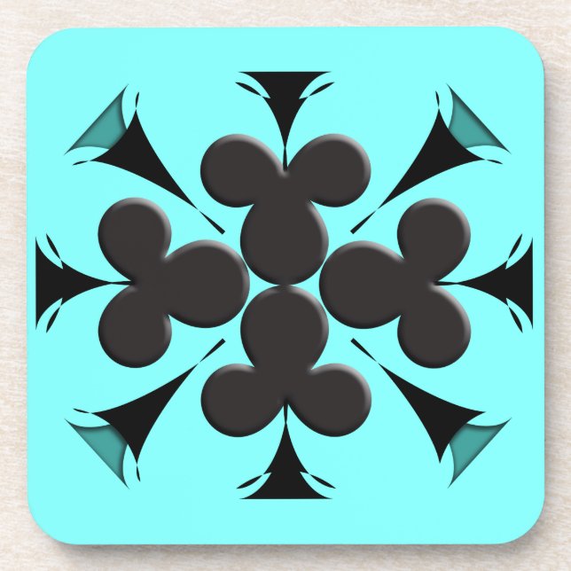 Clubs Beverage Coaster (Front)