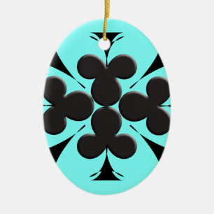 Clubs Ceramic Ornament