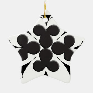 Clubs Ceramic Ornament