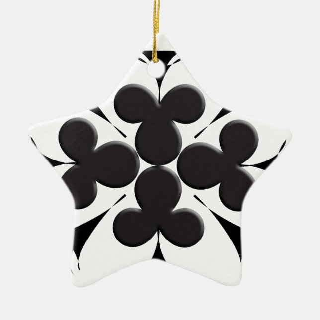Clubs Ceramic Ornament (Front)