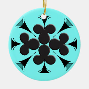 Clubs Ceramic Ornament