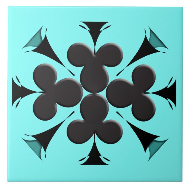Clubs Ceramic Tile (Front)