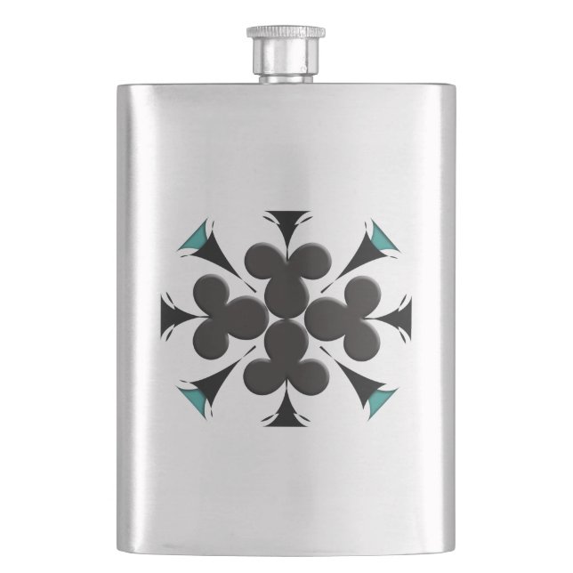 Clubs Flask (Front)