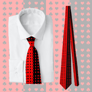 Clubs, spades, hearts, diamonds - cool neck tie