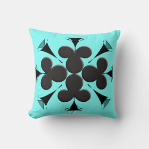 Clubs Throw Pillow