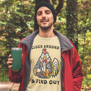 Cluck Around And Find Out Kung Fu Rooster T-Shirt