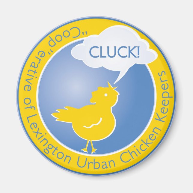 Cluck Logo Magnet (Front)