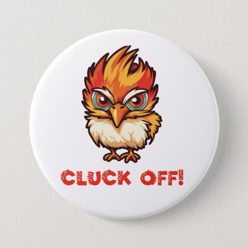 Cluck Off Funny Chicken Button