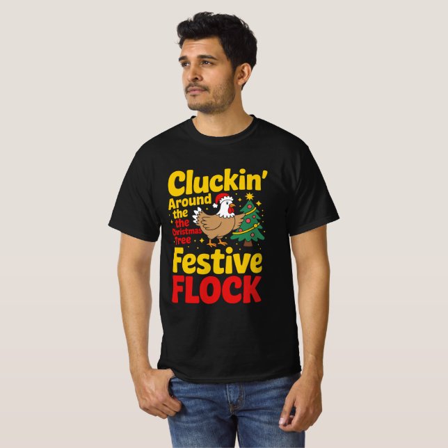 Cluckin’ Christmas Tee (Front Full)