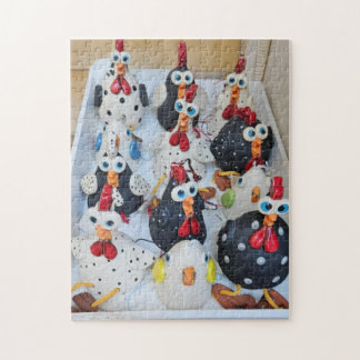 Cluckin' Crazy Chicken Crew Puzzle, 11" x 14" Jigsaw Puzzle