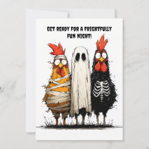 Cluckin’ Creepy Halloween Bash Invitation
