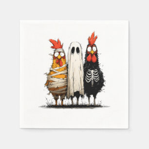 Cluckin’ Creepy Halloween Bash Napkins