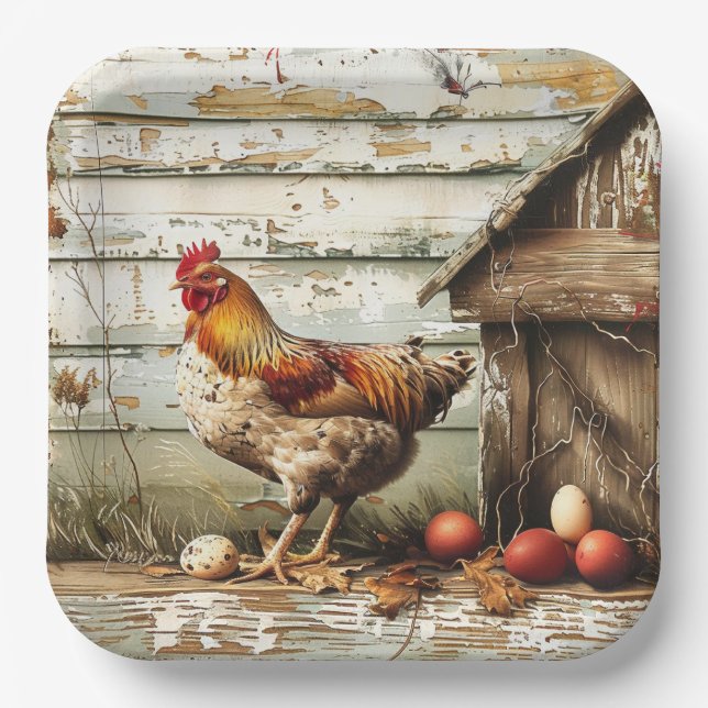 Cluckin Good Party Paper Plate (Front)