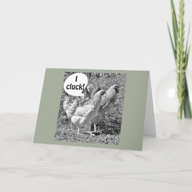 CLUCKING CHICKENS CELEBTRATE "YOUR MUTUAL BIRTHDAY CARD (Front)