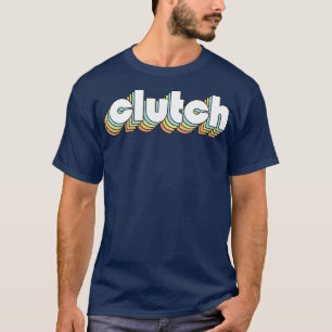 Clucth Retro Rainbow Typography Faded Style T-Shirt