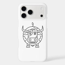 Clueless Bull Art Phone Case