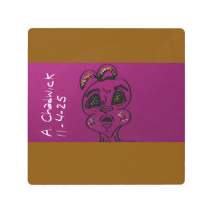 Clueless Bunny Metal Wall Art