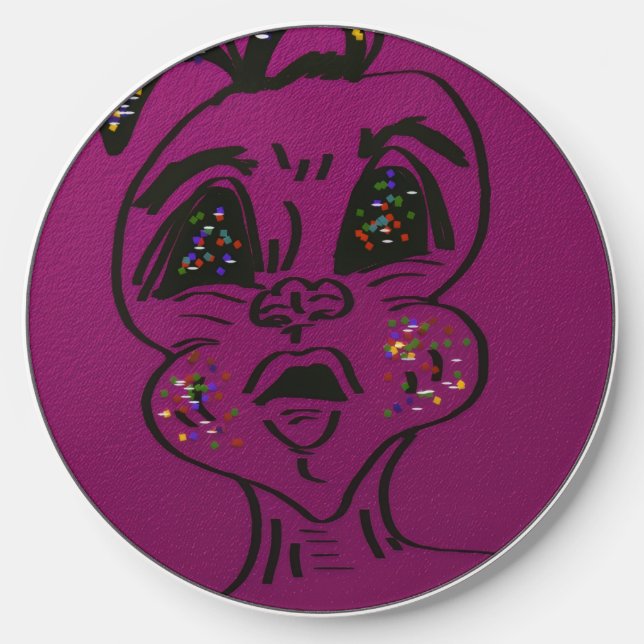 Clueless Bunny  Wireless Charger (Front)