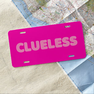 Clueless I License Plate