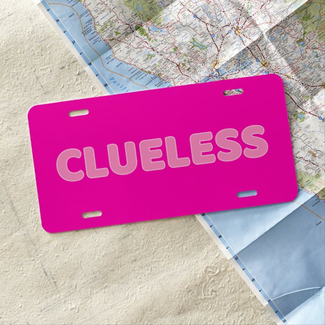 Clueless I License Plate (In Situ)