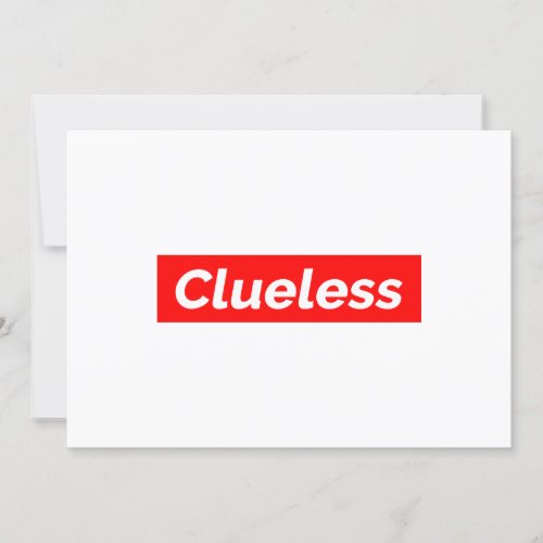 Clueless III Invitation
