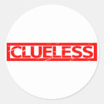 Clueless Stamp Classic Round Sticker