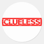Clueless Stamp Classic Round Sticker
