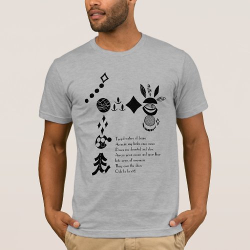 Clues Band Elope Stencil  Lyric Shirt