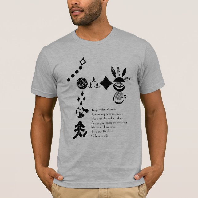 Clues Band "Elope" Stencil & Lyric Shirt (Front)