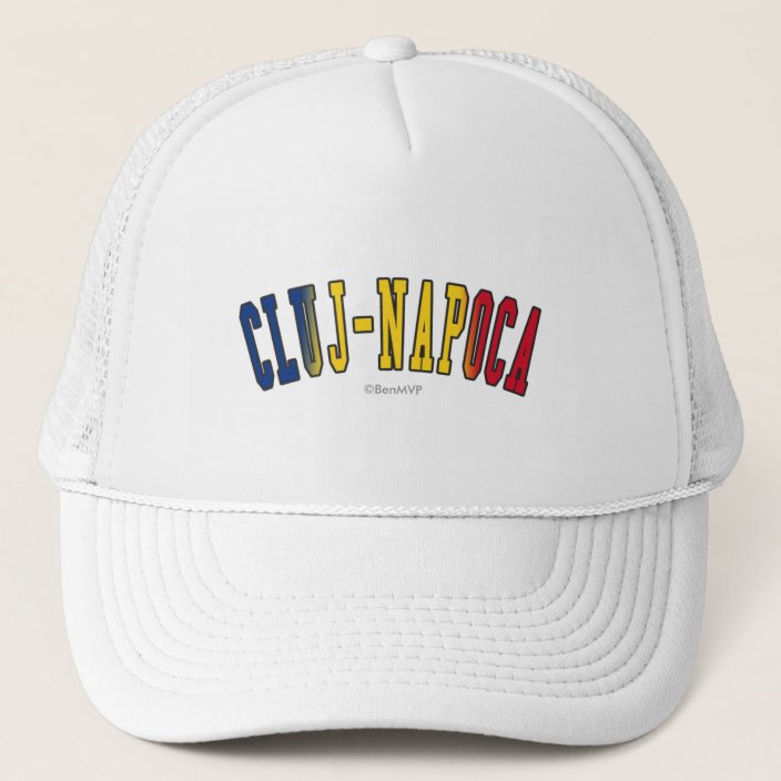 Cluj-Napoca in Romania National Flag Colors Hat