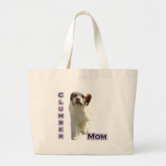 Clumber Mom 4 Large Tote Bag