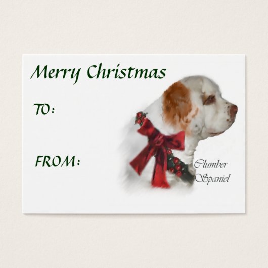 Clumber Spaniel Christmas Gifts (Front)