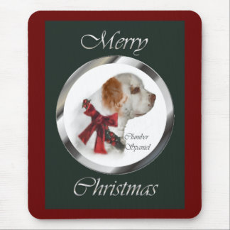 Clumber Spaniel Christmas Gifts Mouse Pad