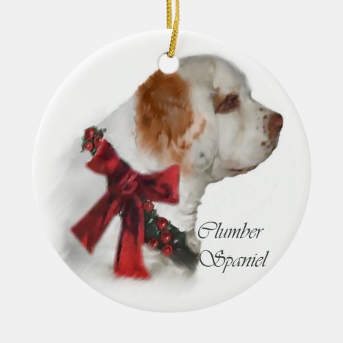 Clumber Spaniel Christmas Gifts Ornament