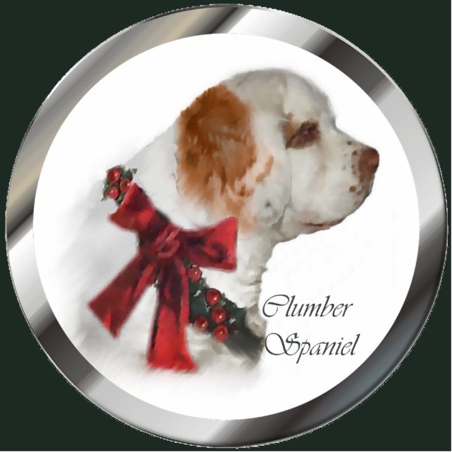 Clumber Spaniel Christmas Gifts Ornament (Front)