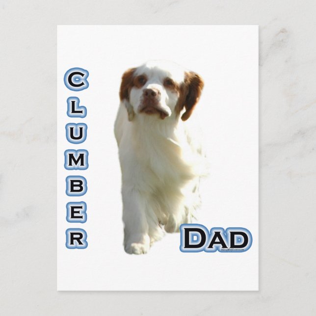 Clumber Spaniel Dad 4 Postcard (Front)