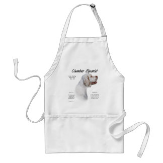 Clumber Spaniel History Design Adult Apron