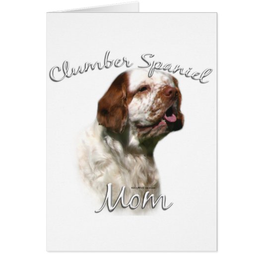 Clumber Spaniel Mom 2 Cards (Front)