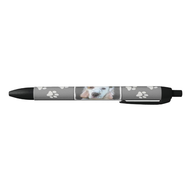 Clumber Spaniel Painting - Cute Original Dog Art Pen (Bottom)