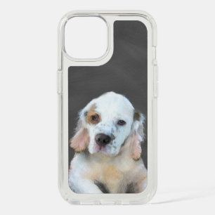 Clumber Spaniel Painting - Cute Original Dog Art iPhone 15 Case