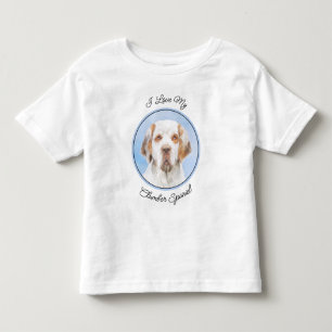 Clumber Spaniel Painting - Cute Original Dog Art Toddler T-shirt