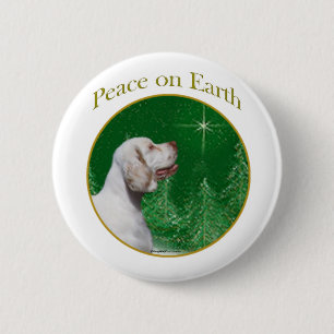 Clumber Spaniel Peace Button
