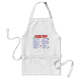 CLUMBER SPANIEL Property Laws 2 Adult Apron