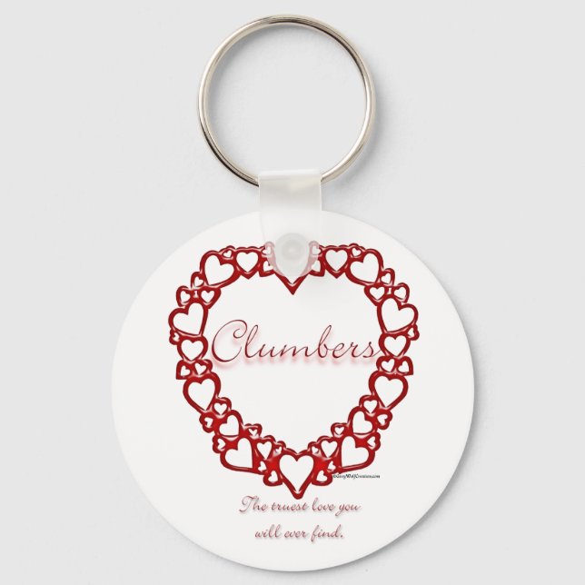Clumber Spaniel True Love - Keychain (Front)