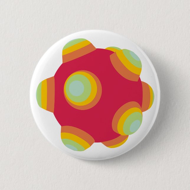 ClumpBubble - Bright! Pinback Button (Front)