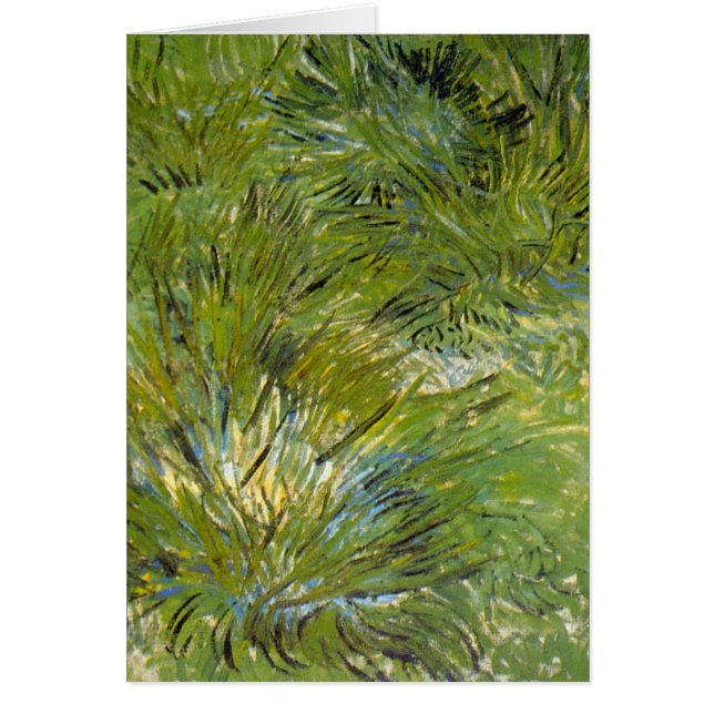 Clumps of Grass by Vincent van Gogh Card (Front)