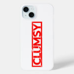 Clumsy Stamp iPhone 15 Plus Case