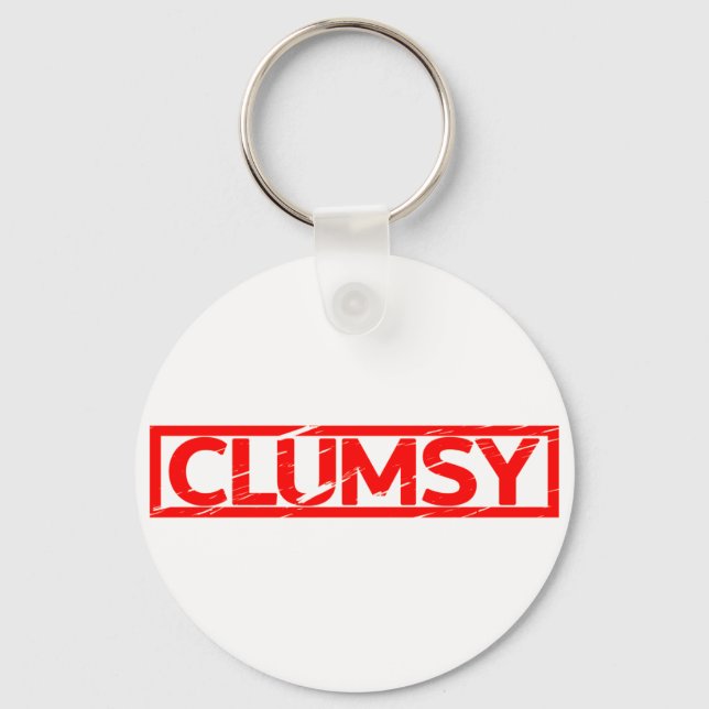 Clumsy Stamp Keychain (Front)