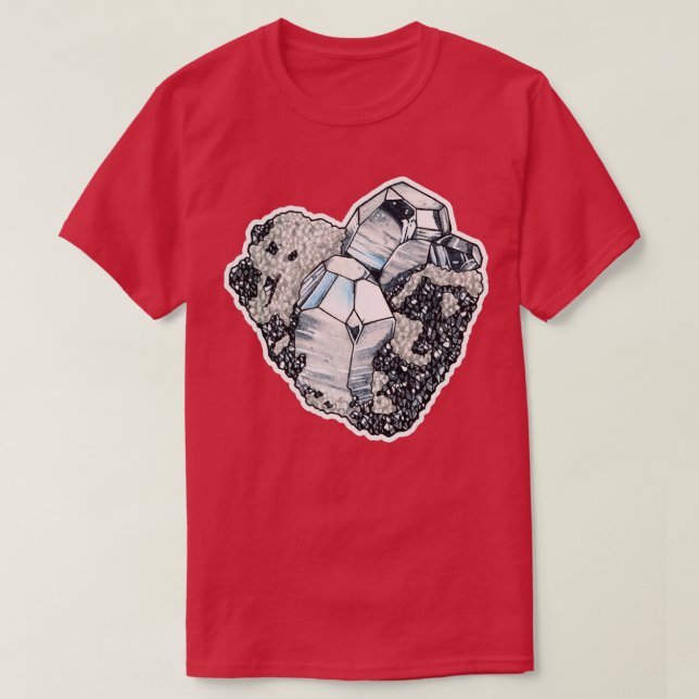 Cluster de cristaux dx27hmatite classique T-Shirt (Design Front)